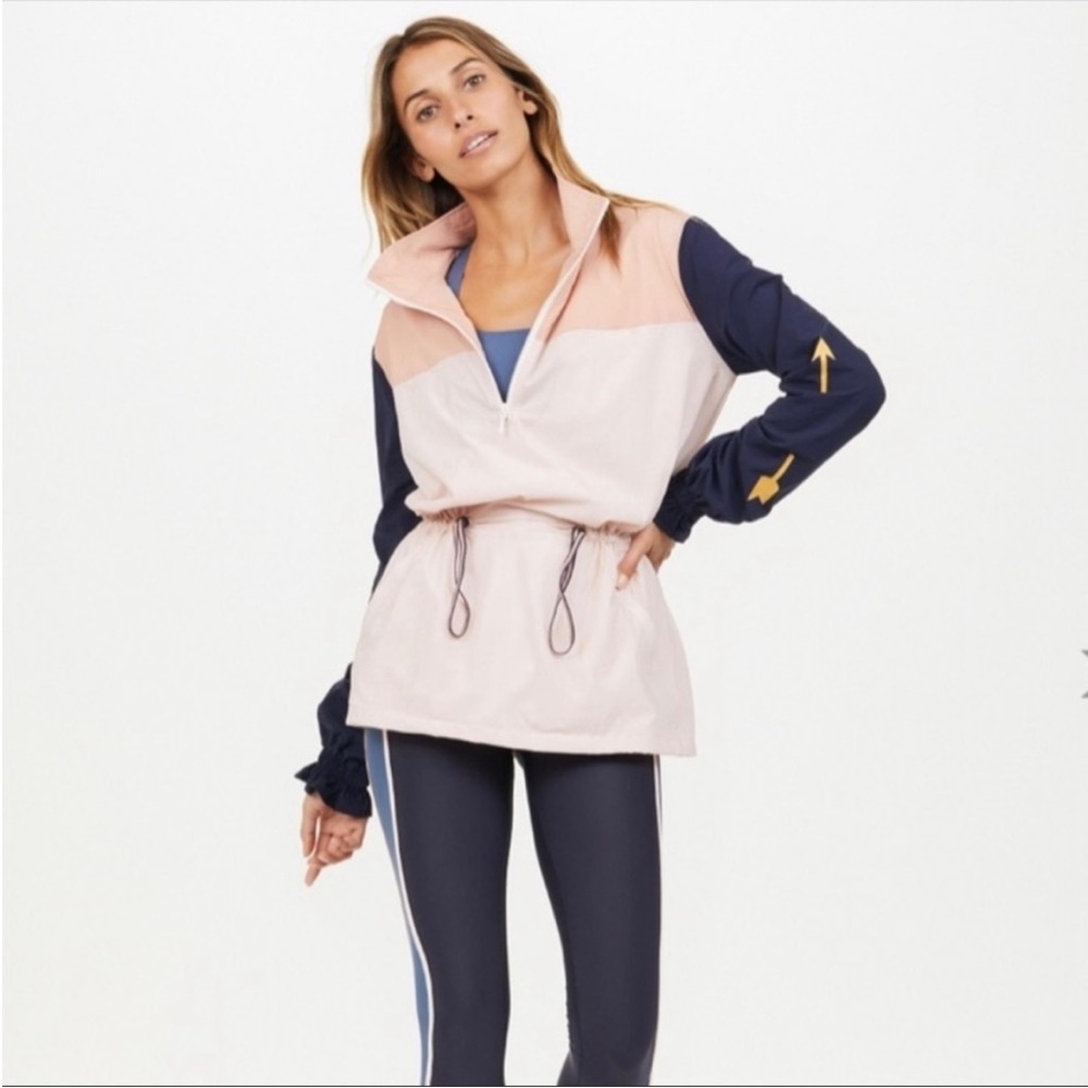 The Upside Colorblock Yoko Jacket in Powder Pink